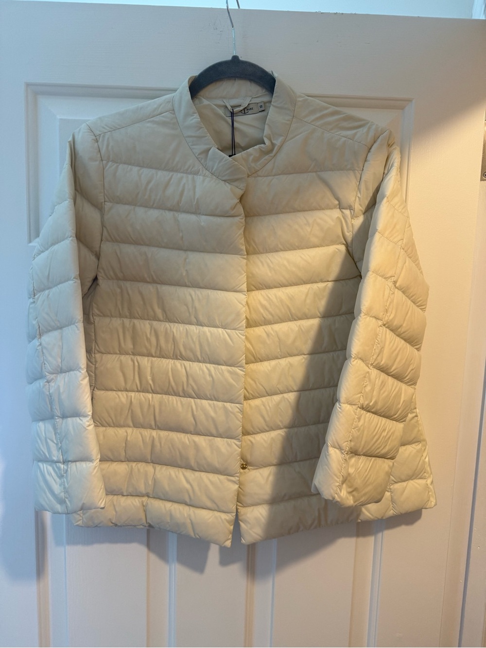 Cortland Park Lightweight Down Quilted Women’s Jacket - Cream - Medium